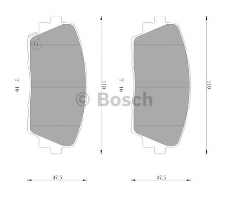 BOSCH 0 986 AB3 112 Brake Pad Set, disc brake